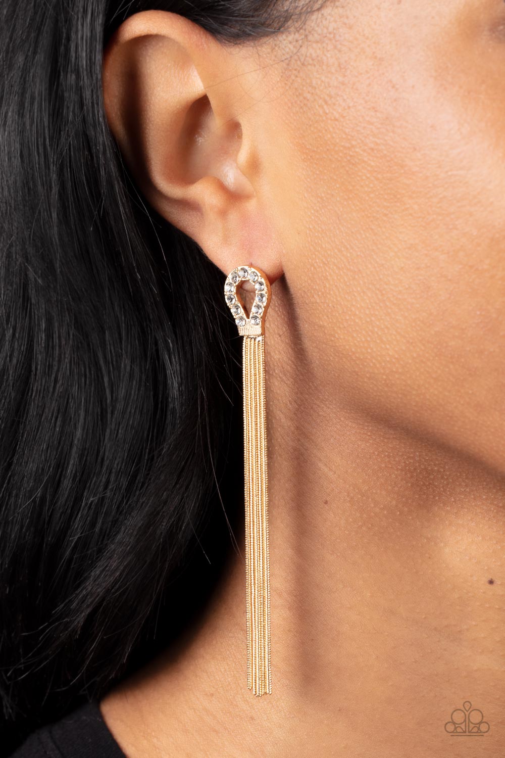 Dallas Debutante - Gold - Paparazzi Accessories Earrings
