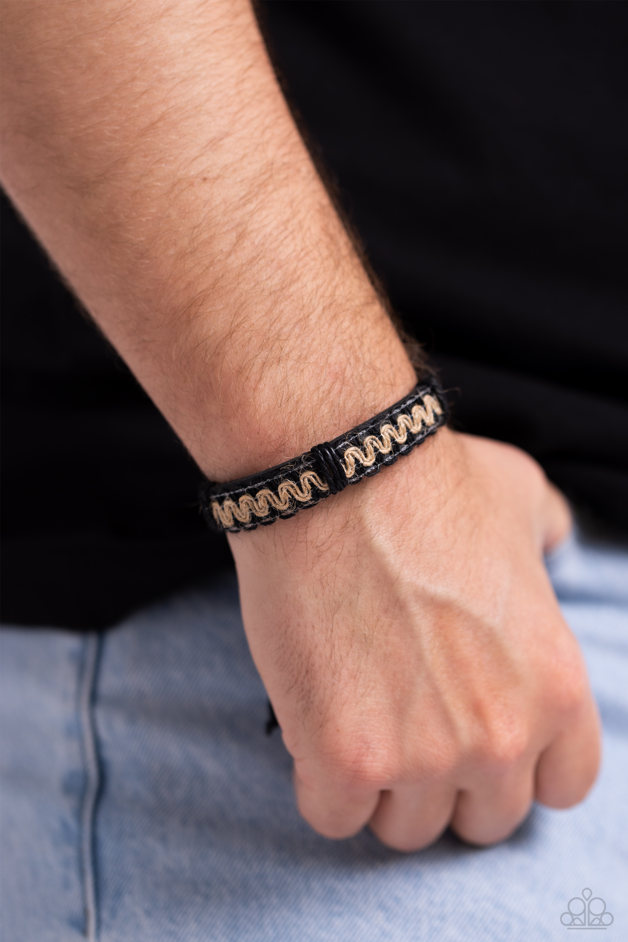 Renegade Rancher - Black Twine Leather Urban Bracelet