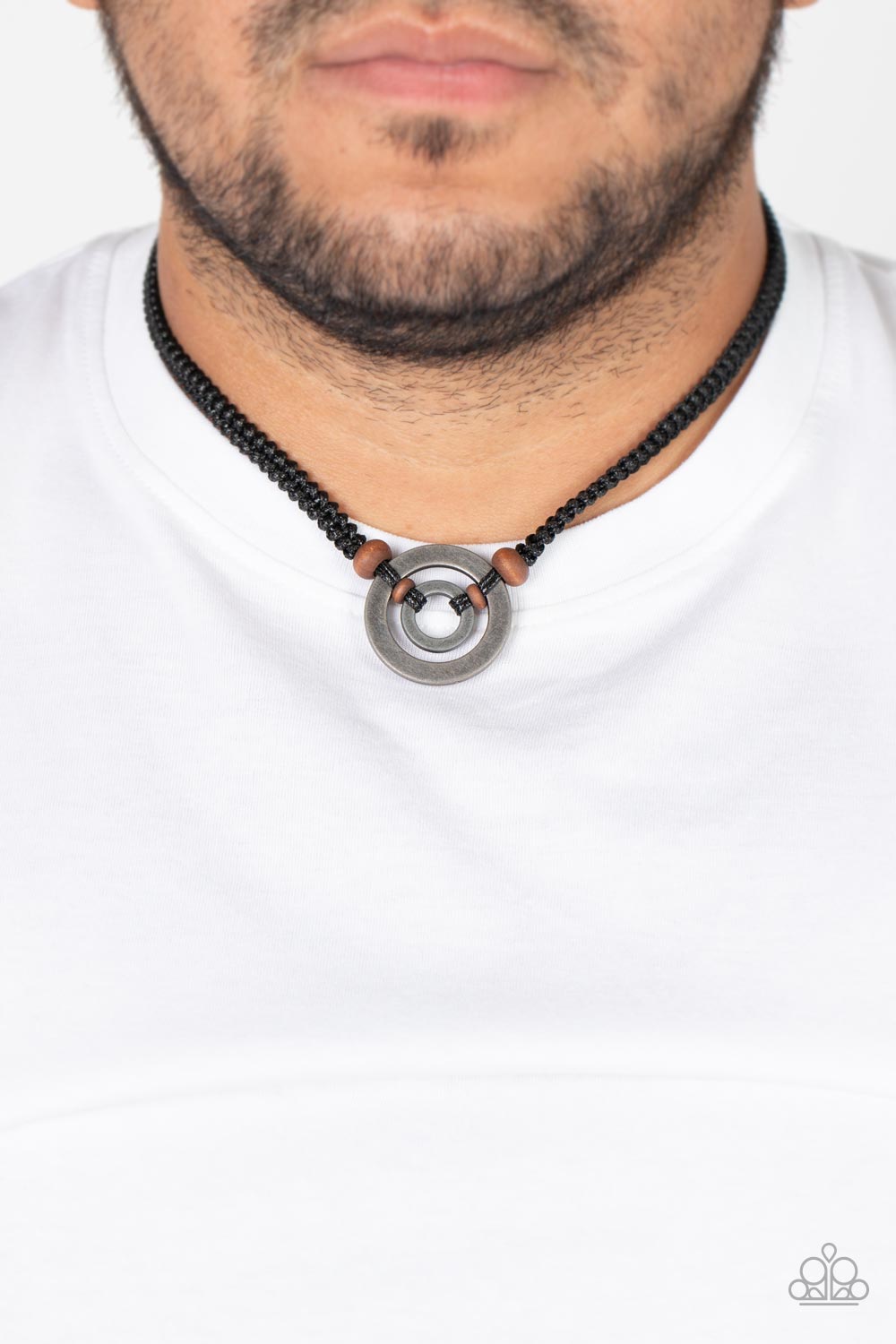 #5185 Rural Reef - Black - Paparazzi Accessories Men's Necklace