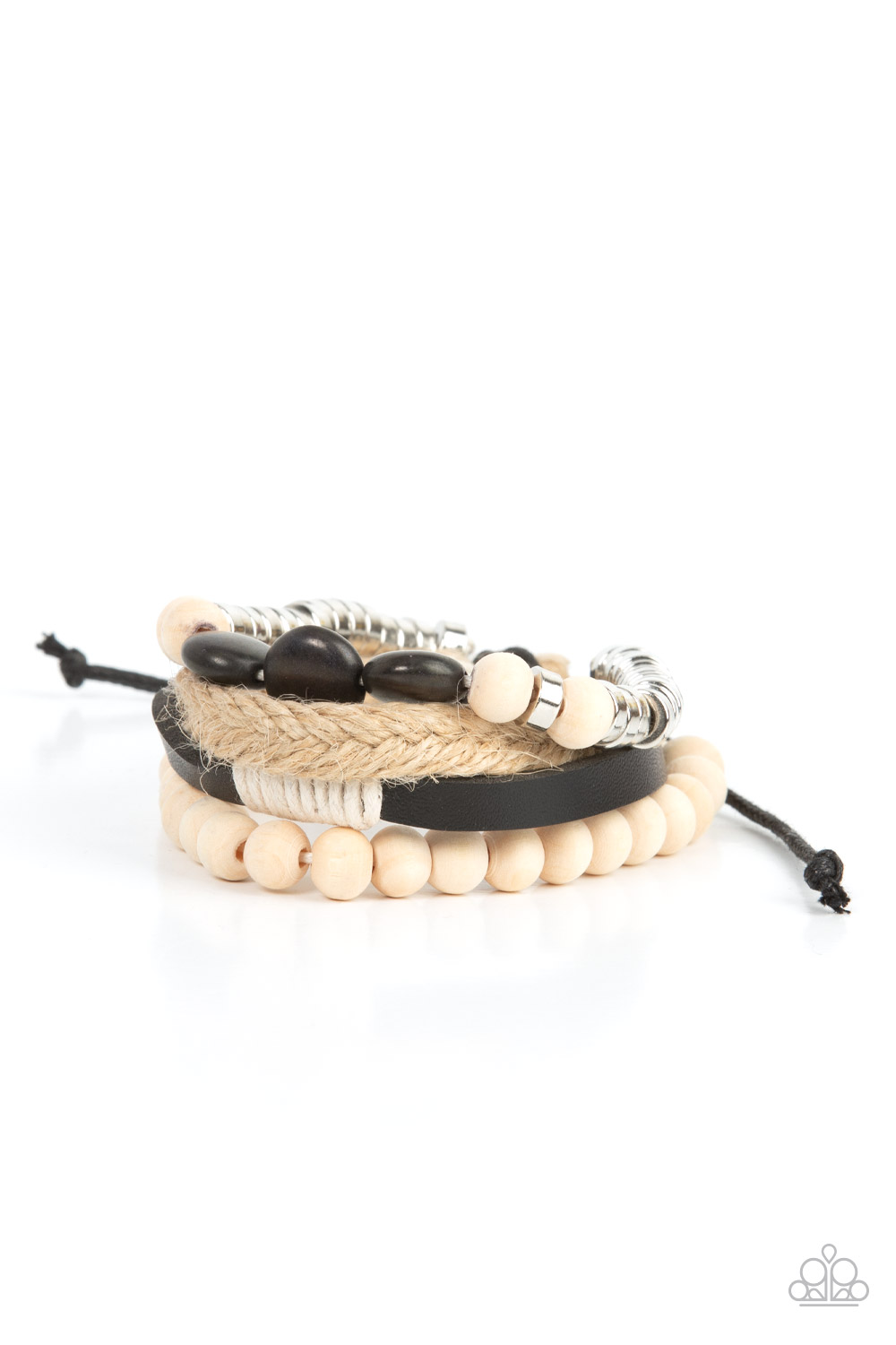 #5030 DRIFTER Away - Black - Paparazzi Accessories Bracelet