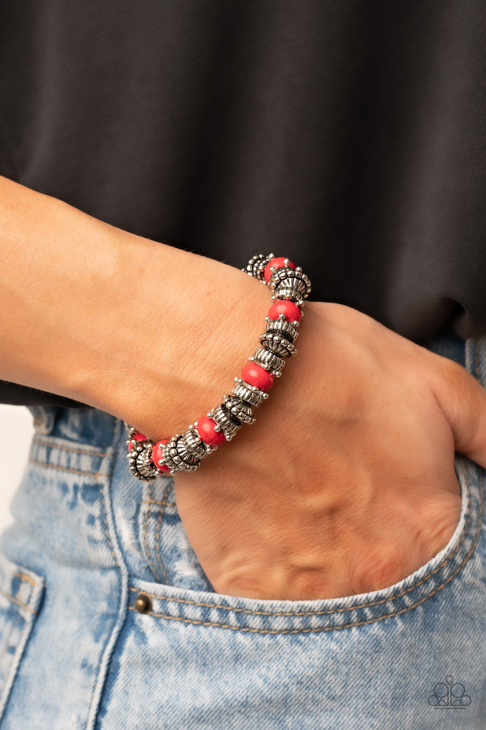 Canyon Crusher - Red - Paparazzi Accessories Bracelet