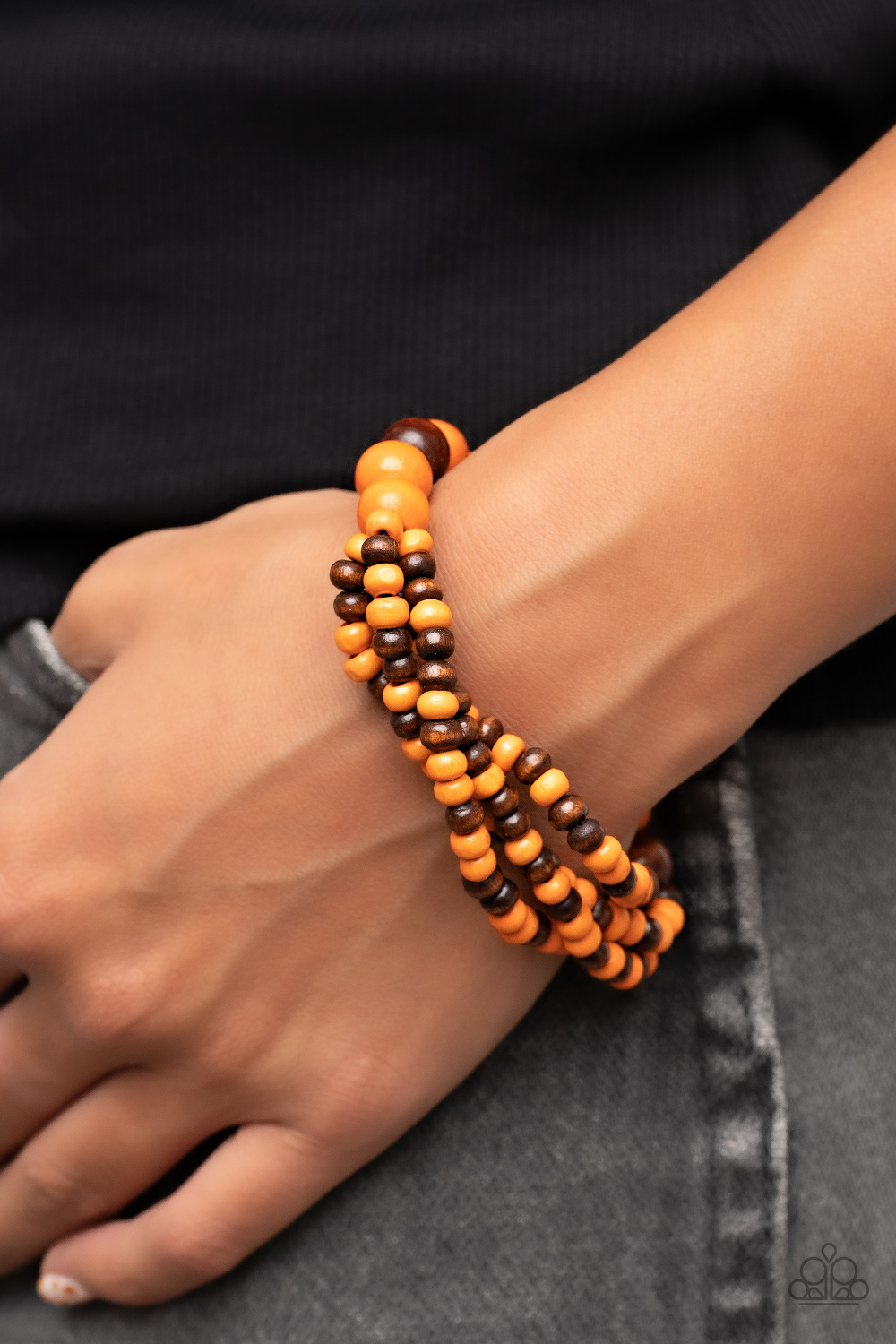 #5098 Oceania Oasis - Orange - Paparazzi Accessories Bracelet
