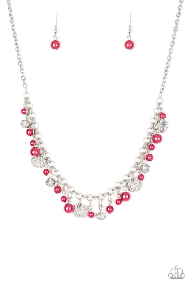 Coastal Cache - Red - Paparazzi Necklace Image