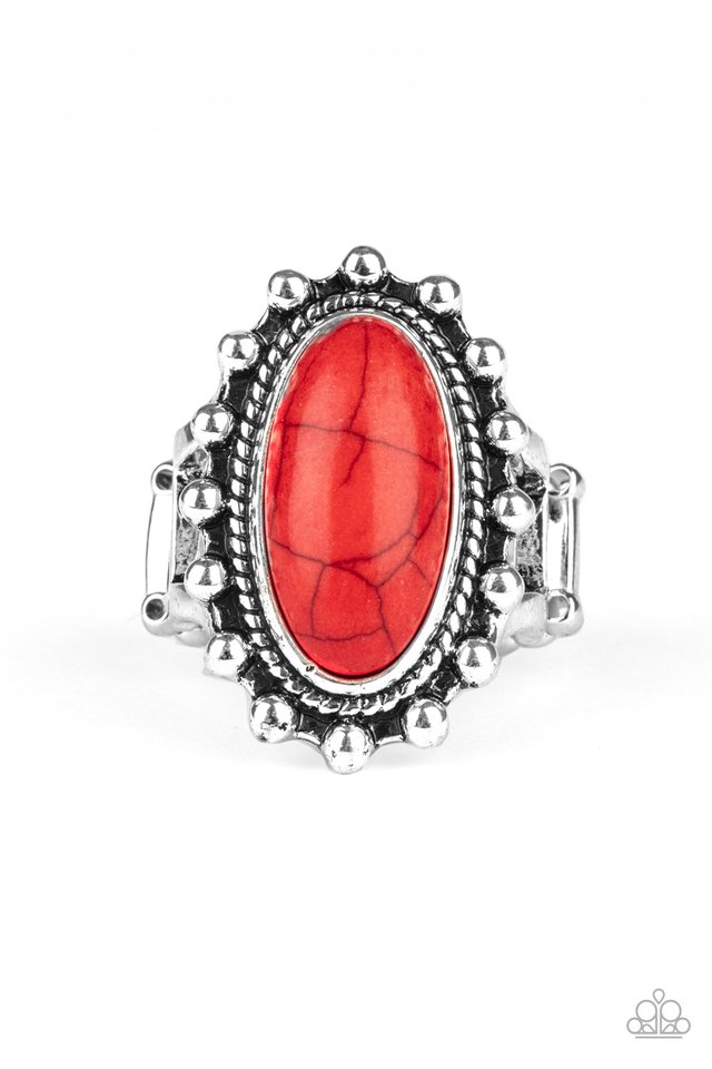 Mineral Movement - Red - Paparazzi Ring Image