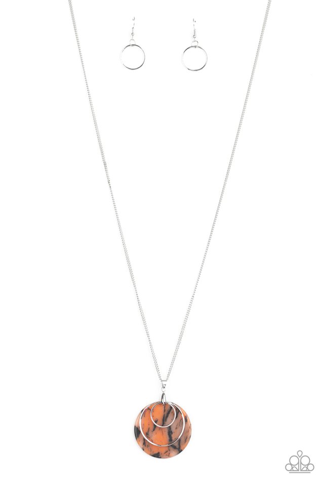 Sahara Equinox - Orange - Paparazzi Necklace Image