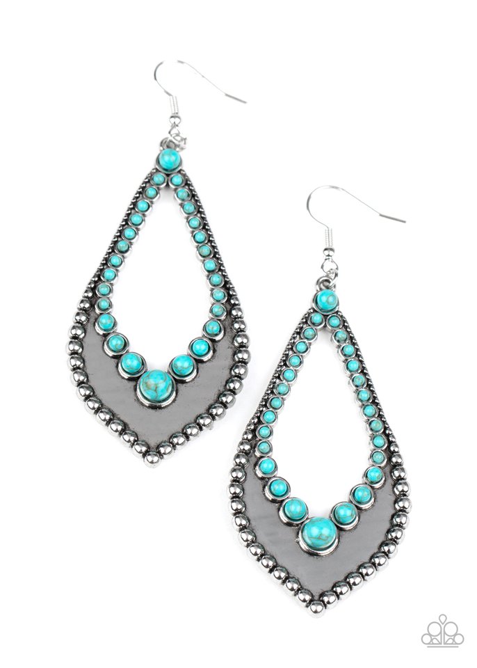 Essential Minerals - Blue - Paparazzi Earring Image