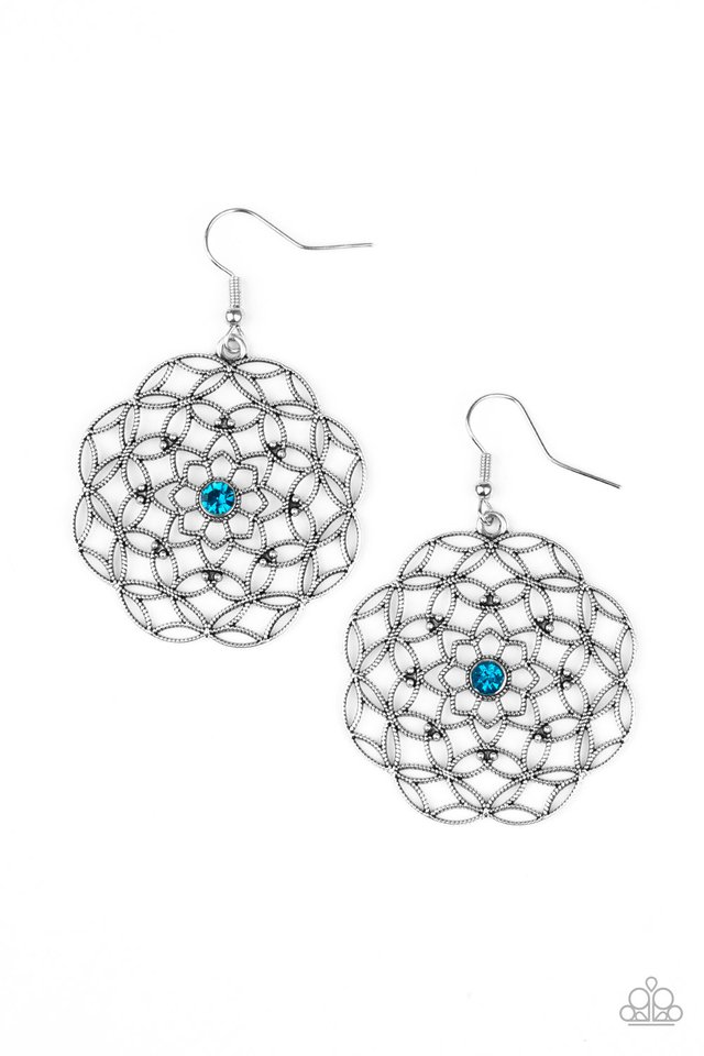 Botanical Bash - Blue - Paparazzi Earring Image