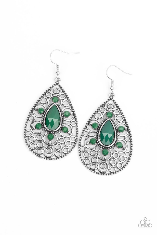 Modern Garden - Green - Paparazzi Earring Image