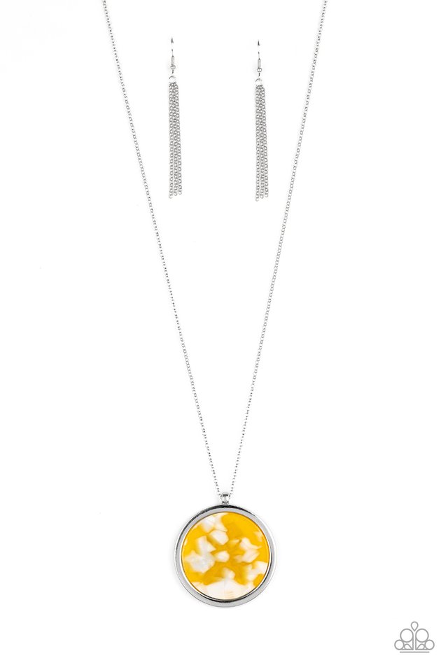 Its POP Secret! - Yellow - Paparazzi Necklace Image