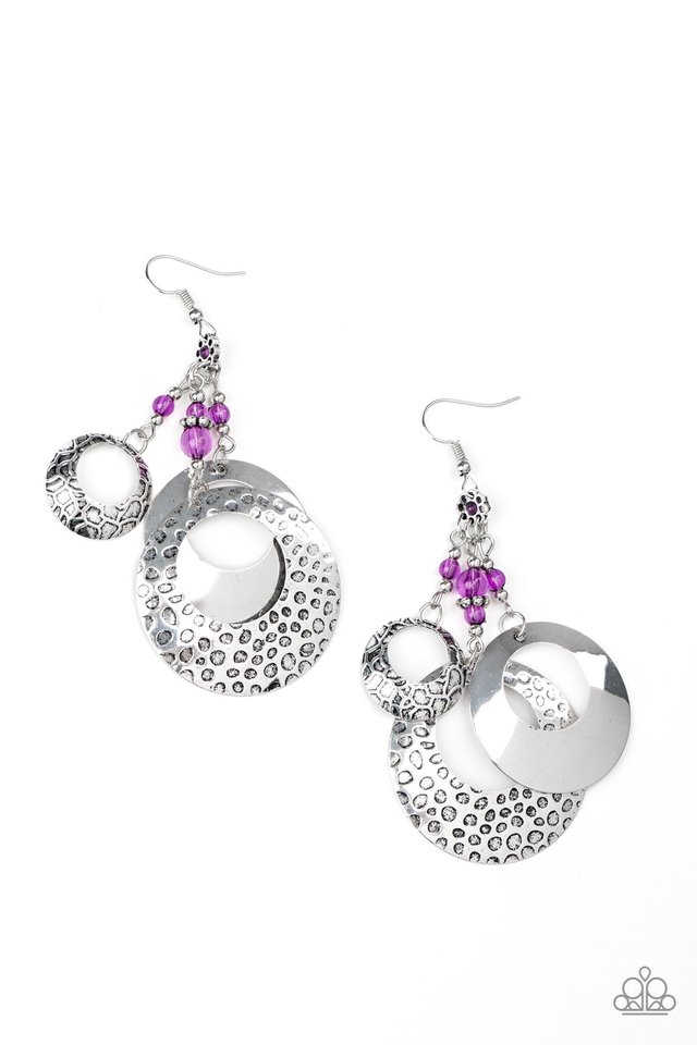 Wanderlust Garden - Purple - Paparazzi Earring Image