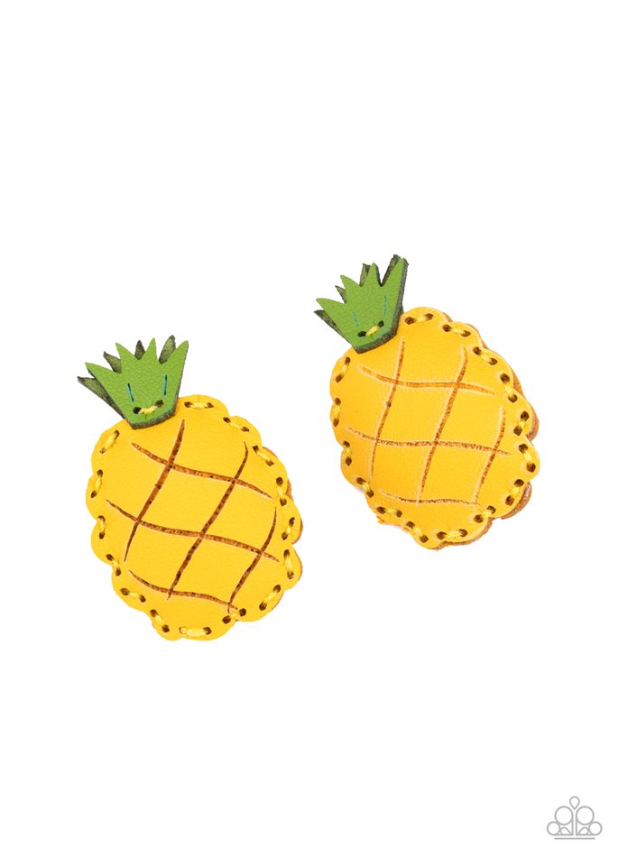 PINEAPPLE Of My Eye - Yellow - Paparazzi Hair Accessories Image