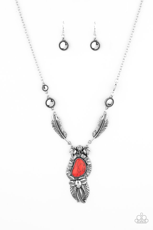 Ruler of The Roost - Red - Paparazzi Necklace Image