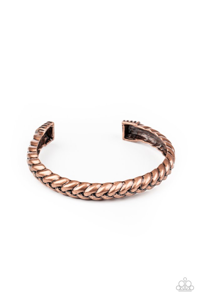 Tough as Nails - Copper - Paparazzi Bracelet Image