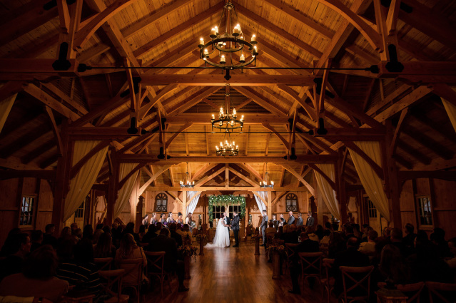 Brand new rustic barn ceremony space
