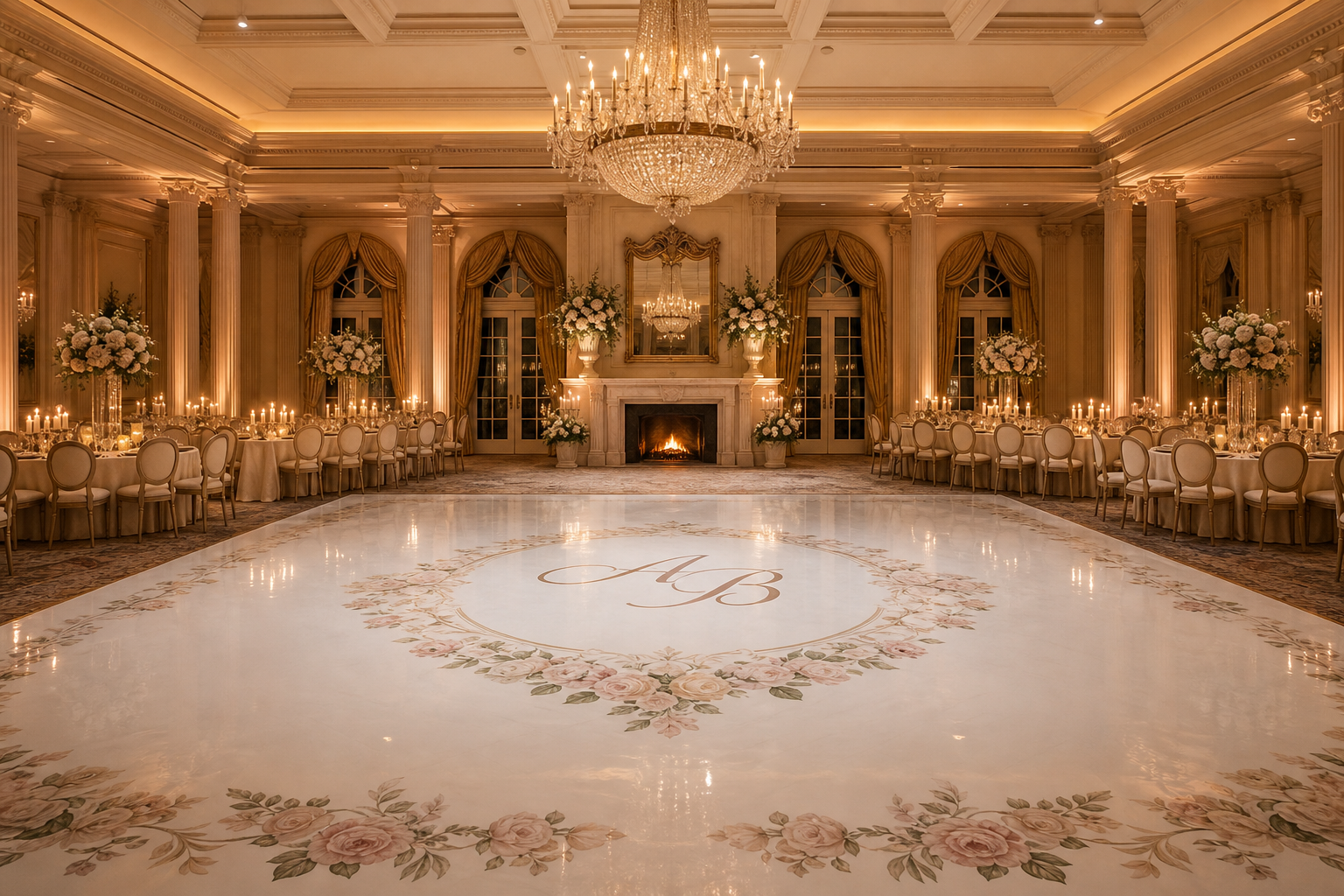Custom dance floor wrap