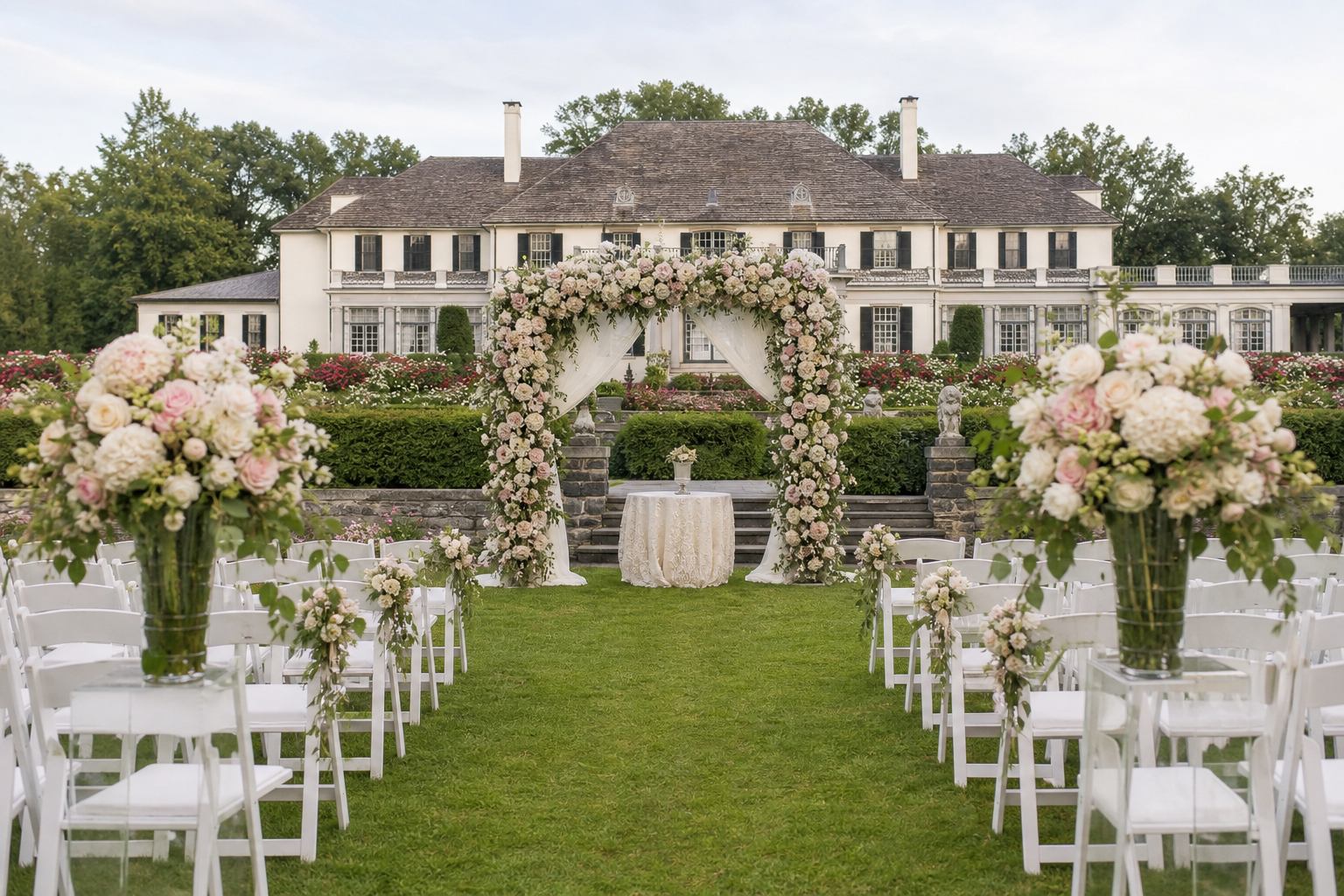 Reception detail at Shadowbrook
