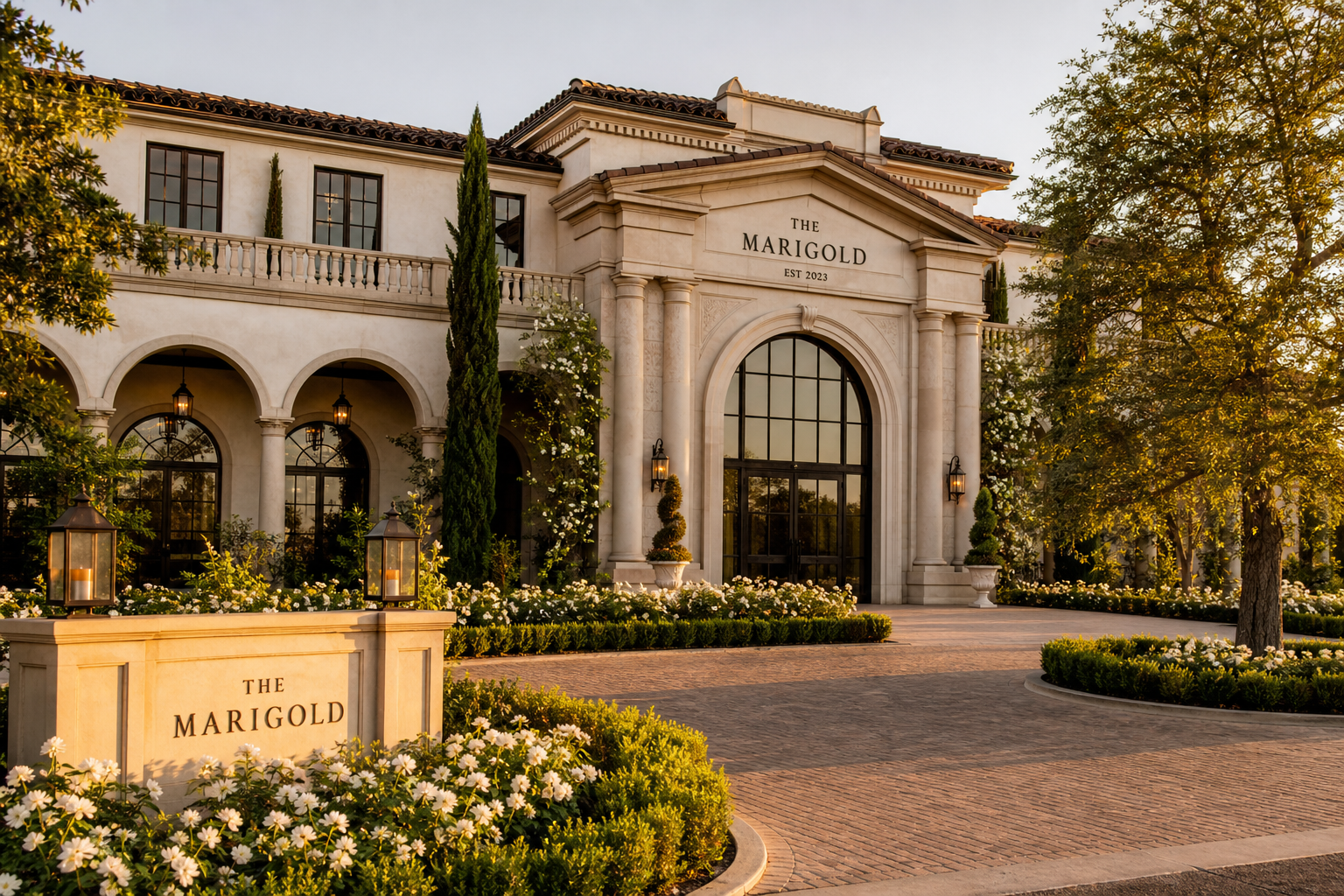 Elegant reception at The Marigold