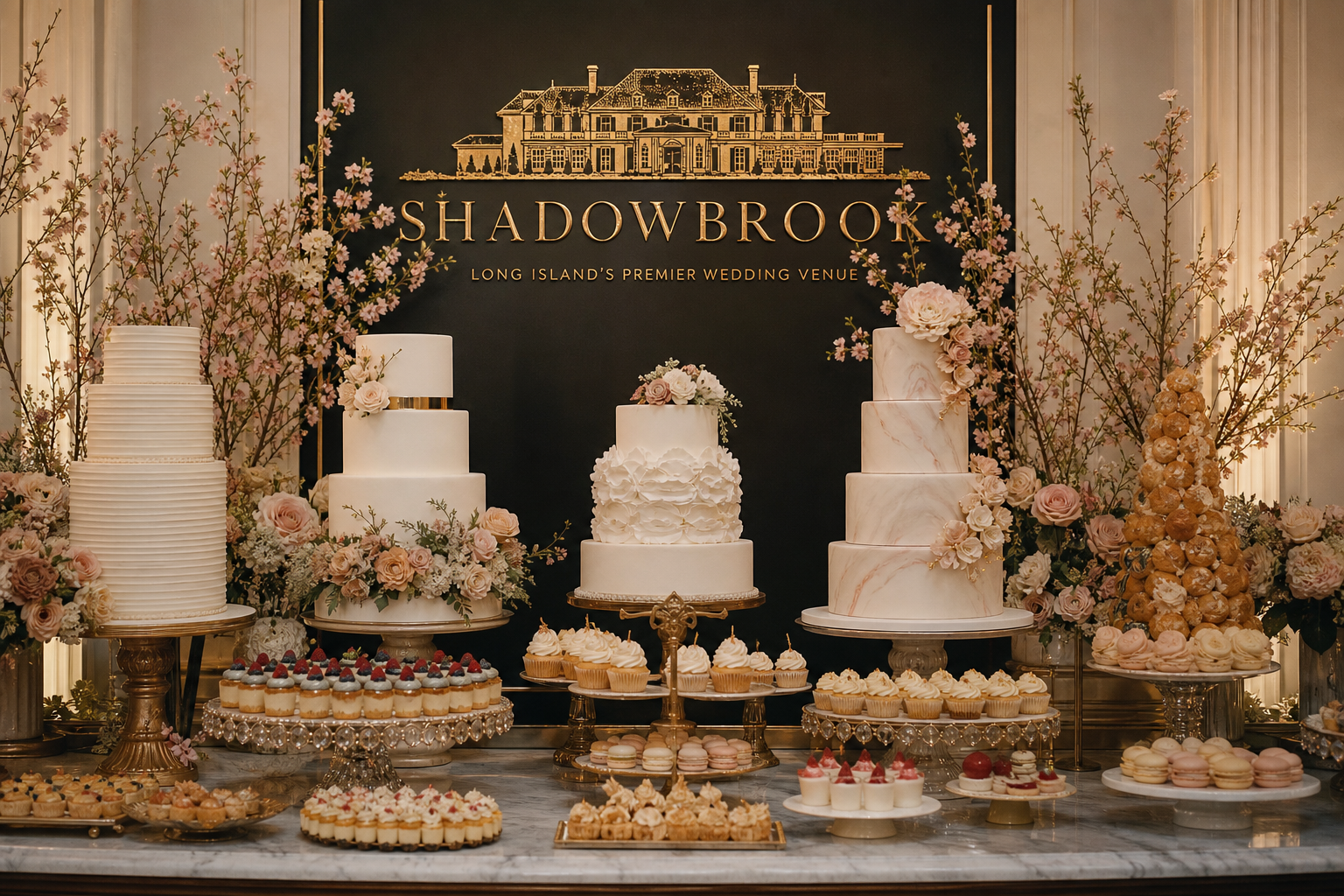 Custom wedding cake