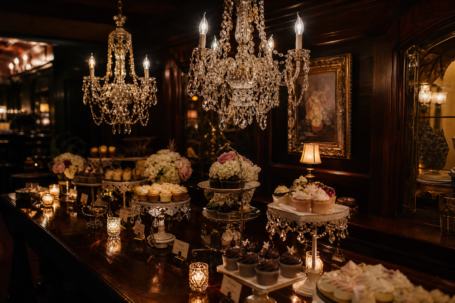 Wedding dessert display