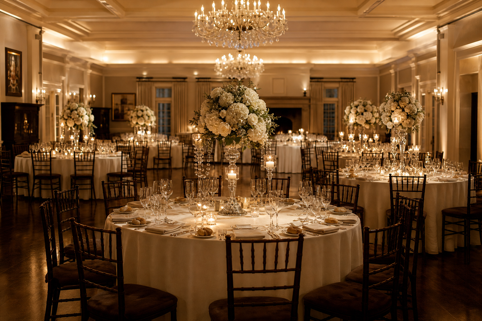 Elegant reception detail
