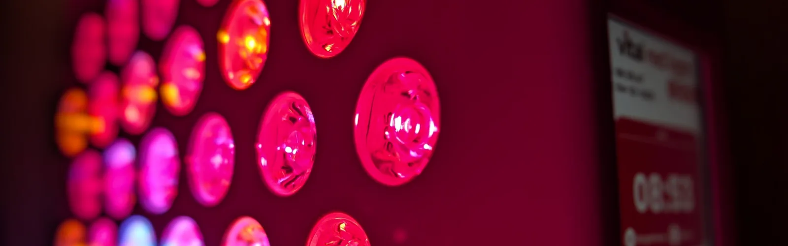 5 LED Masks Dermatologists Actually Recommend Close-up of professional red LED light therapy panels showing high-density LED array for medical-grade skin treatment