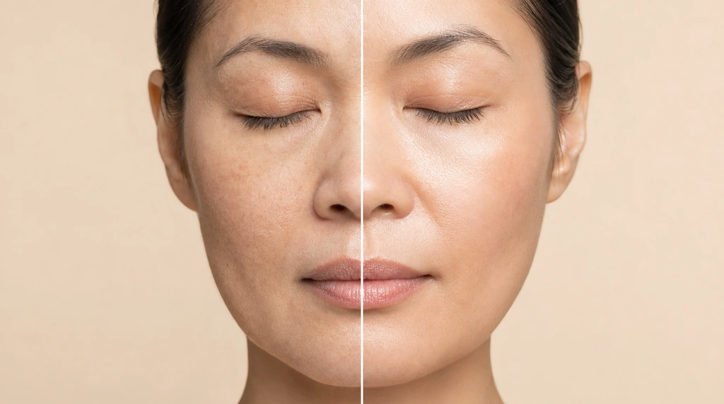 Skin looking more rested and radiant after 30 days of Rovina Astaxanthin