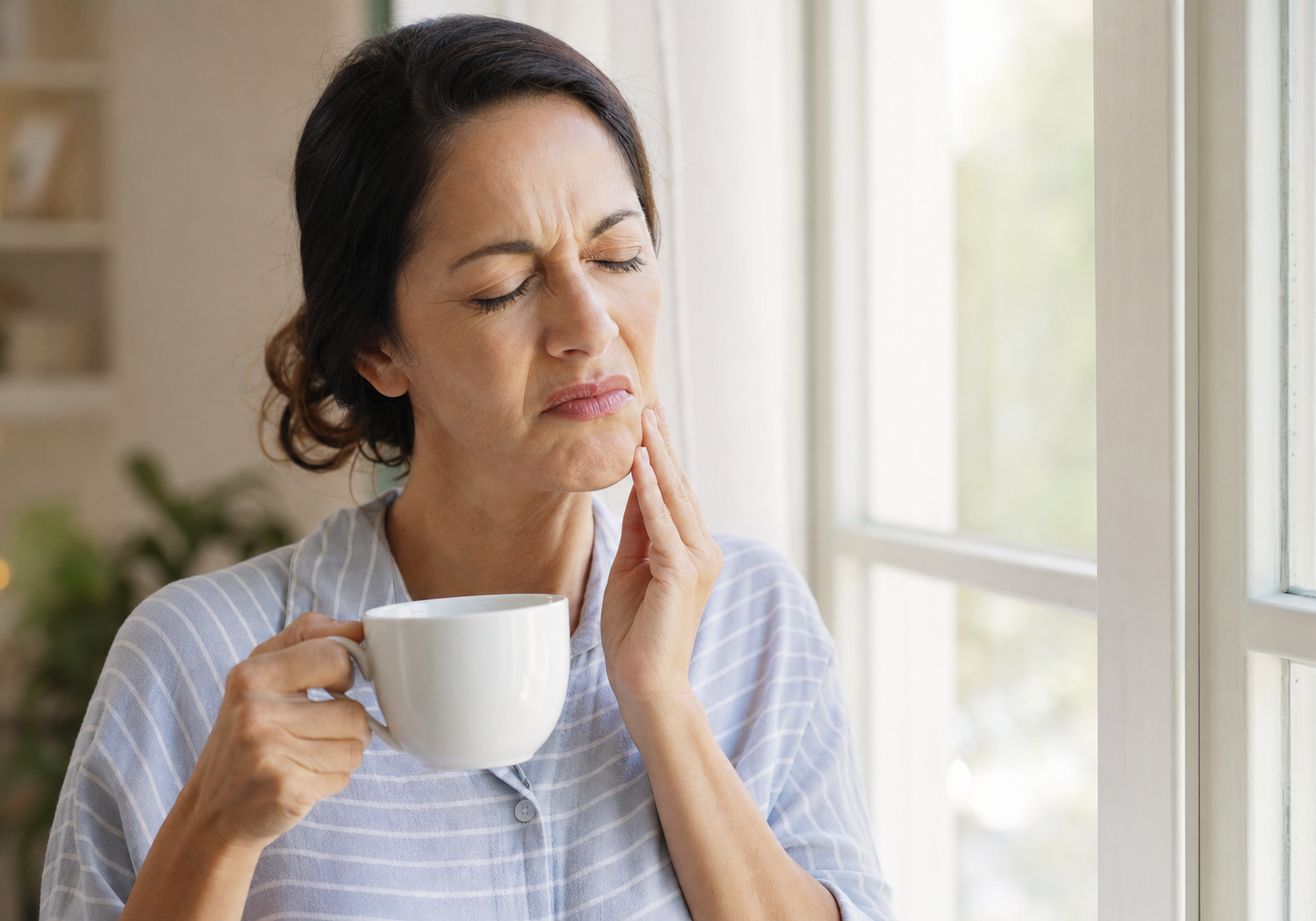Diane's new after-coffee gum habit