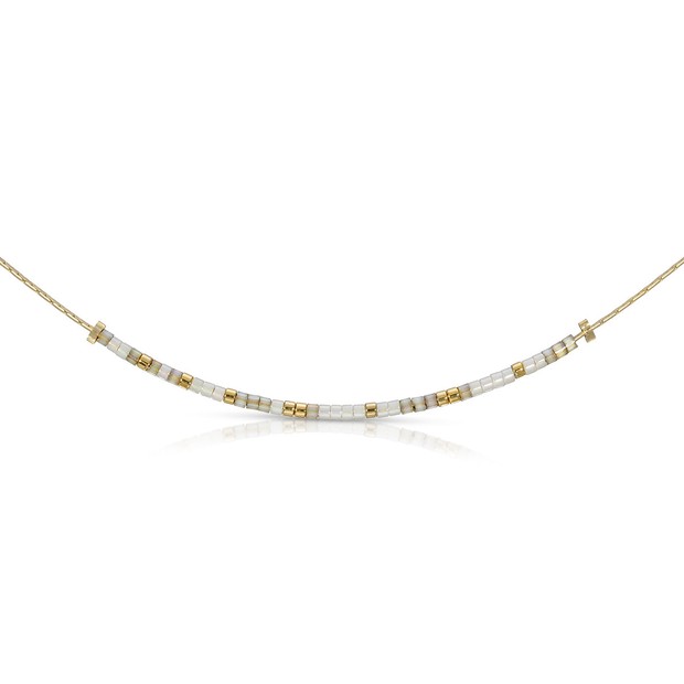 Dot and Dash Morse Code Necklace