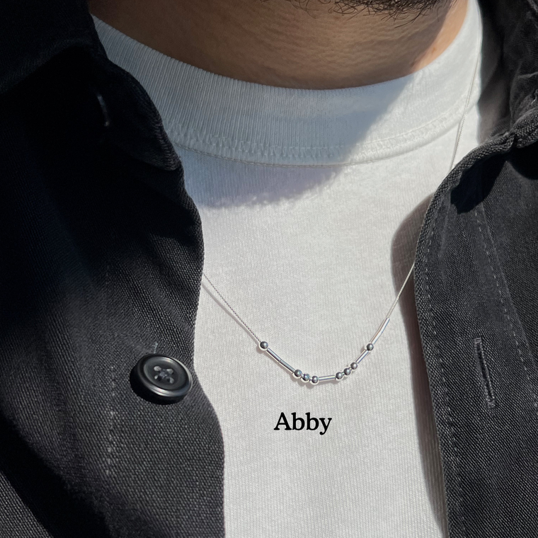 Tulas Morse Code Necklace