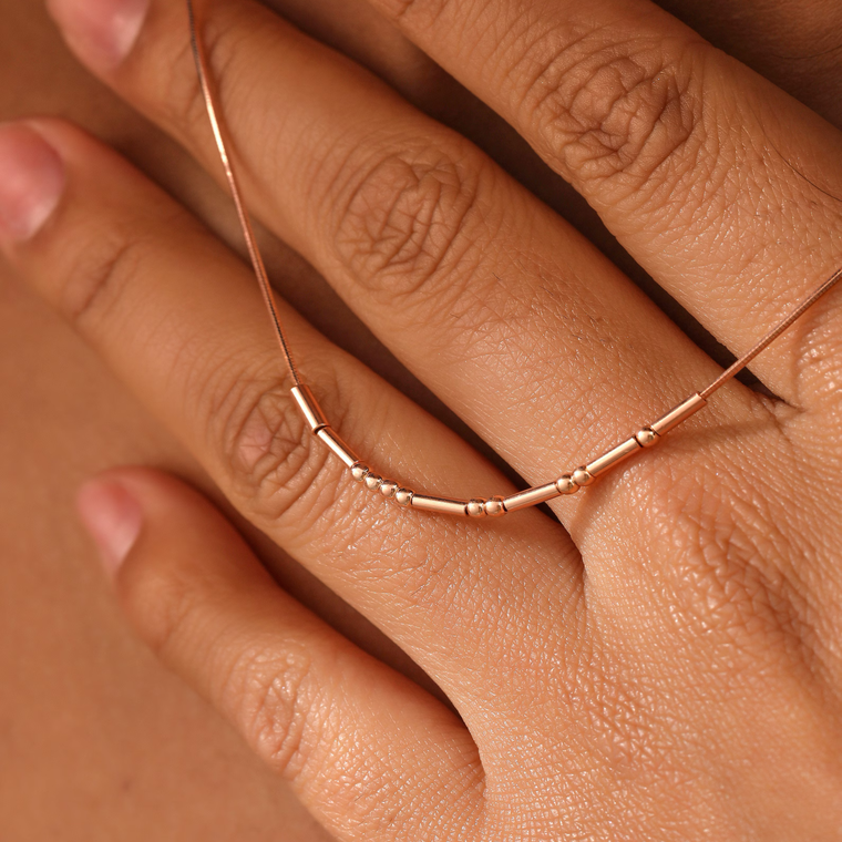 Tulas Morse Code Necklace