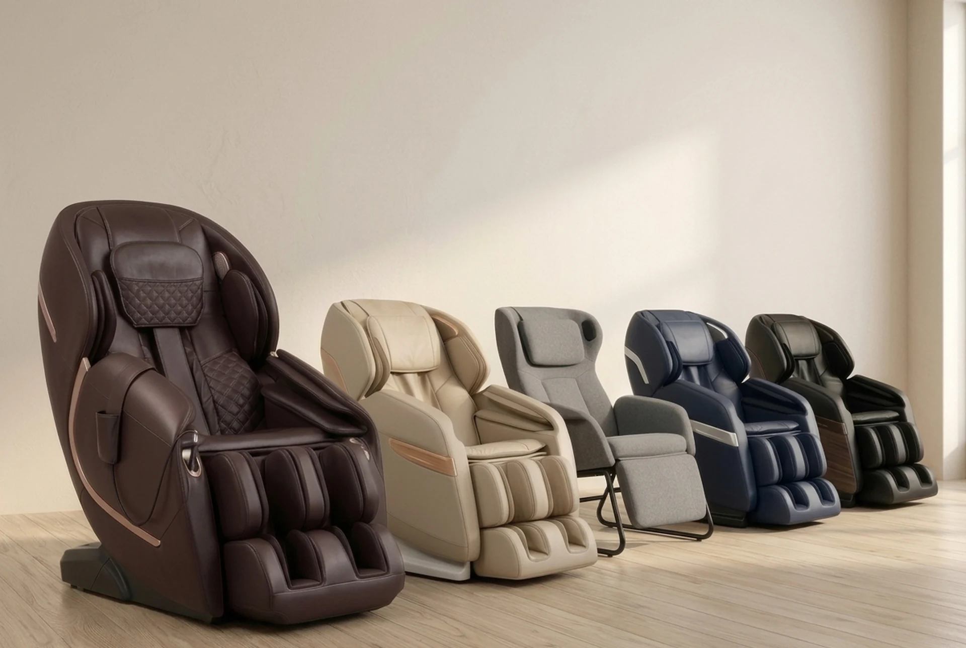 The Relaxe Shiatsu massage chair in a living room