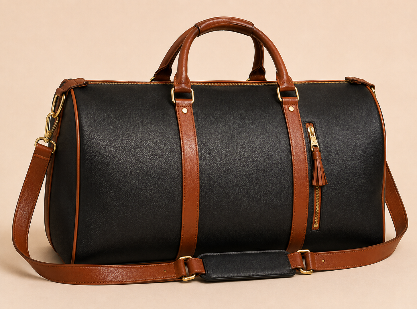 The charcoal black Luhxe Travel Bag 2.0