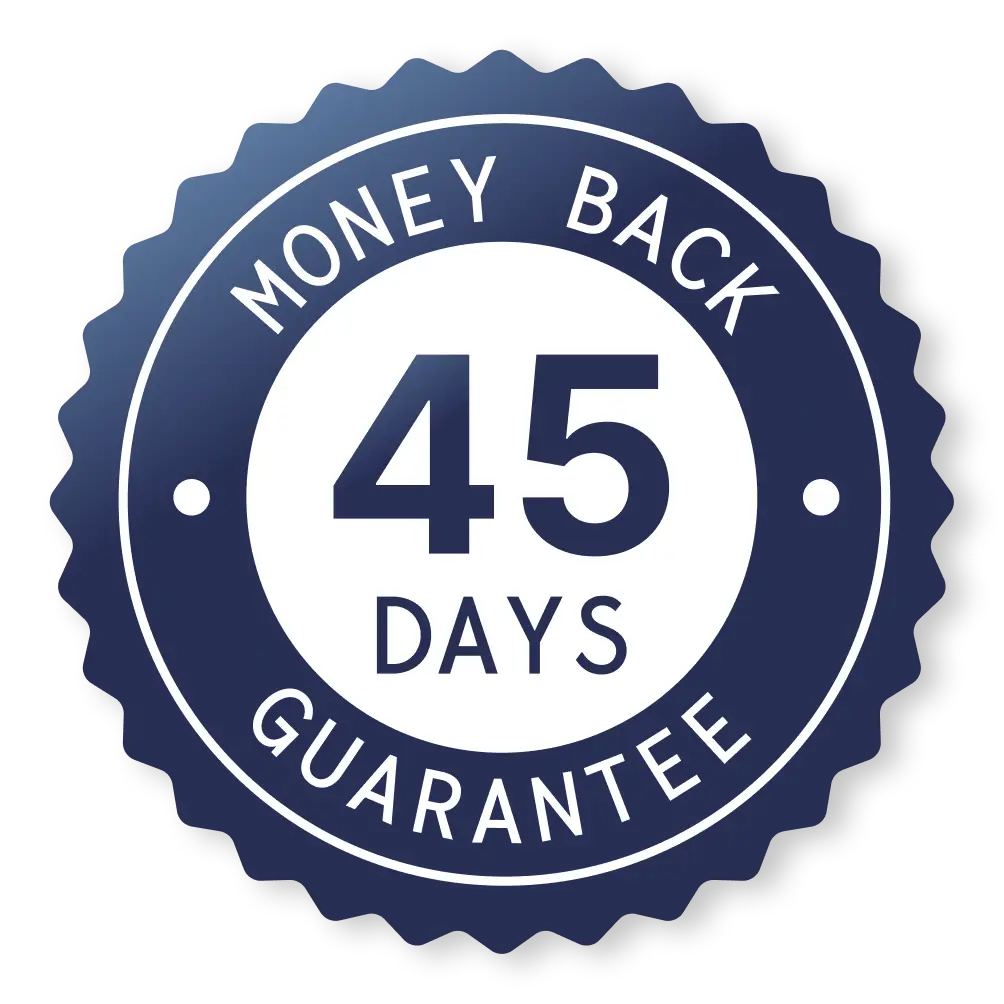 45-day money-back guarantee