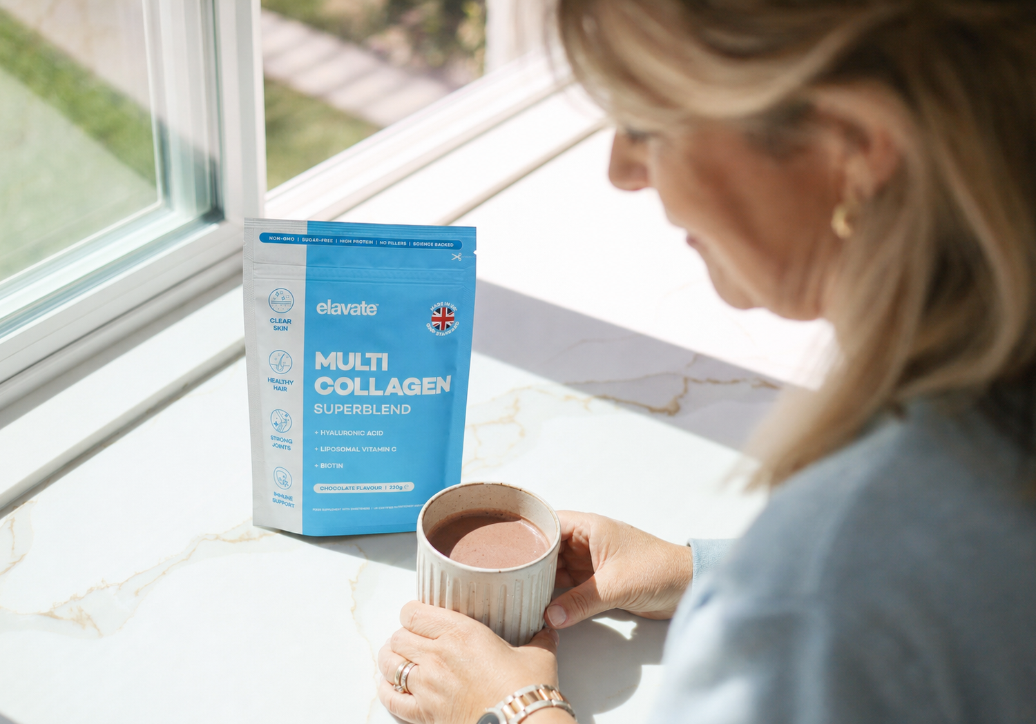 Sarah's morning Elavate ritual