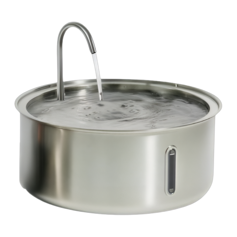Rhykin FreshFlow stainless steel pet water fountain