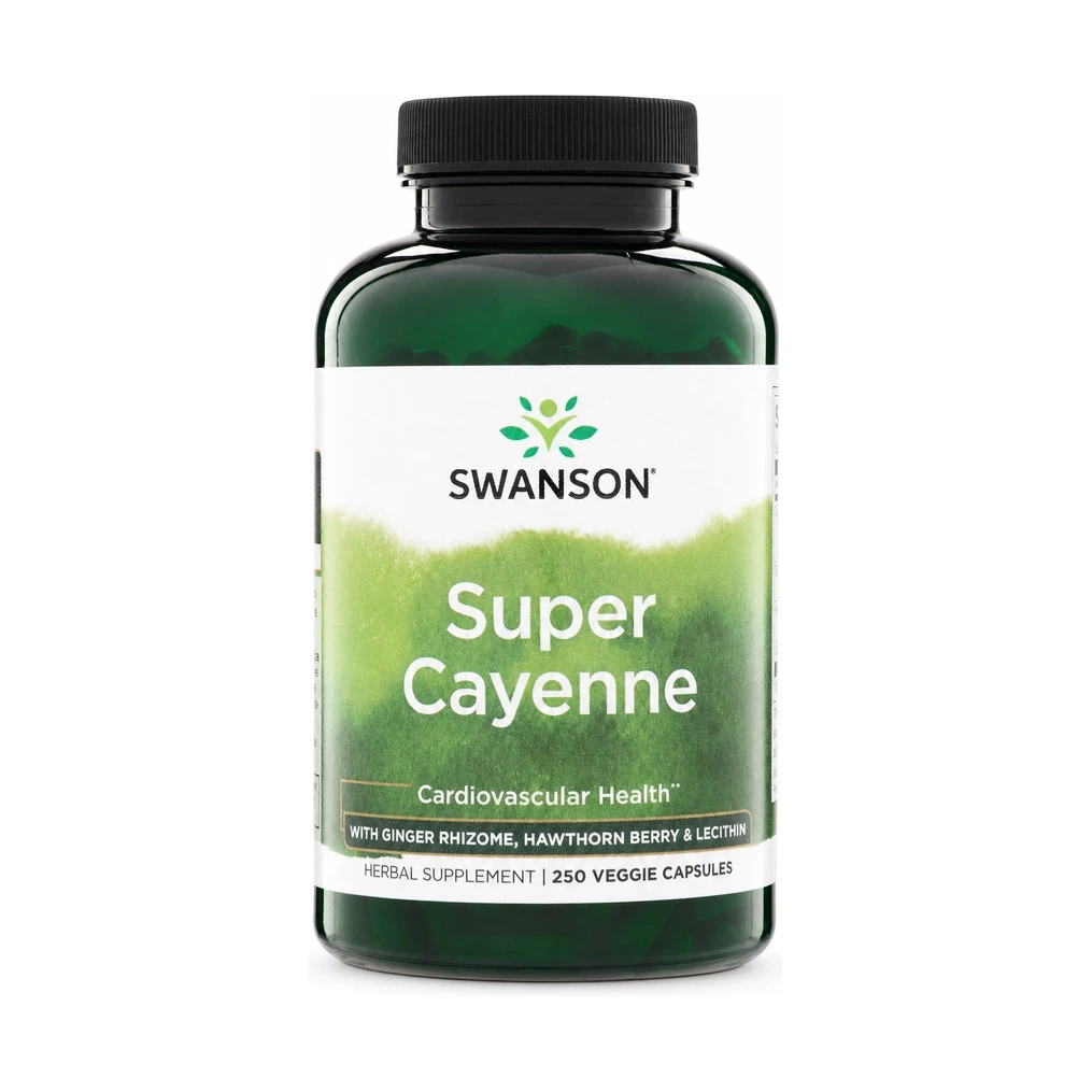 Swanson Super Cayenne, 250 veggie capsules