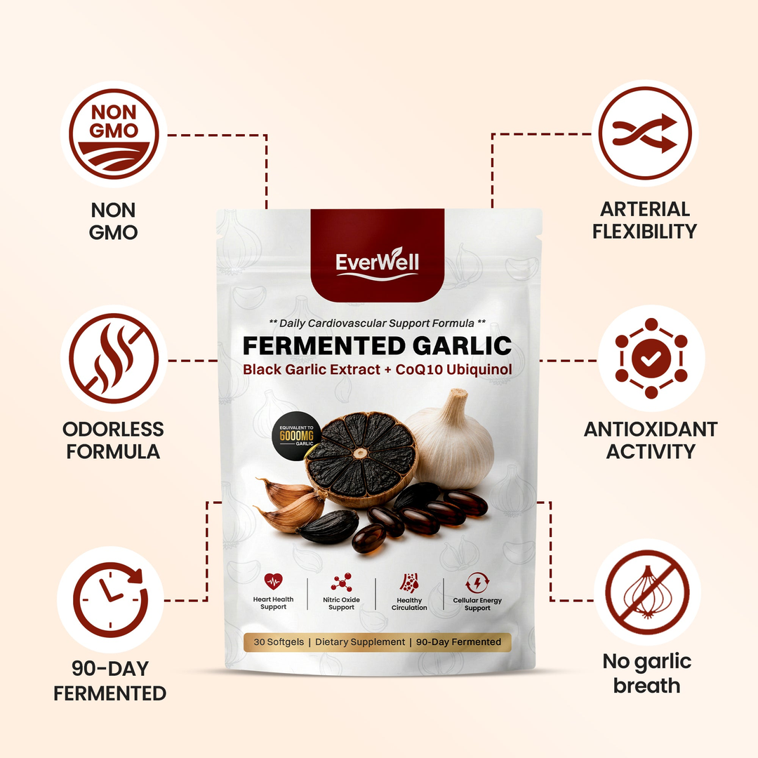 EverWell black garlic odorless softgels.