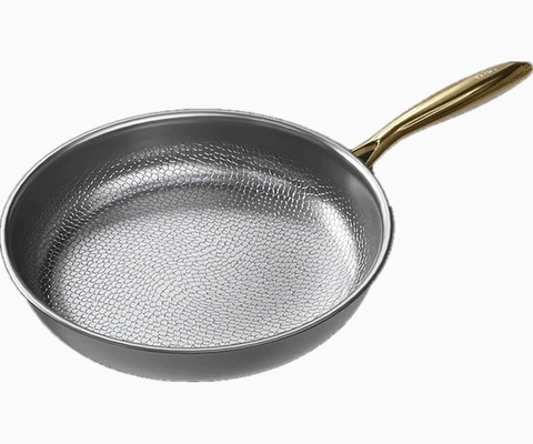 Close view of a titanium cooking surface
