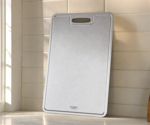 The Taima board on a kitchen counter, ready to use