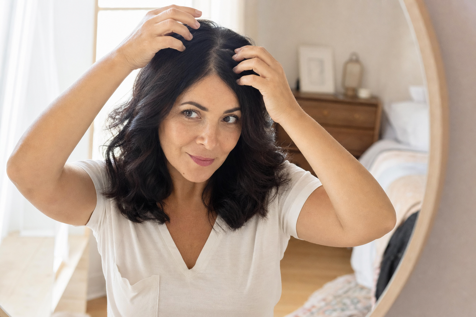 Aparthy Deoxyribose Scalp Serum tube with its triple-sphere roller applicator