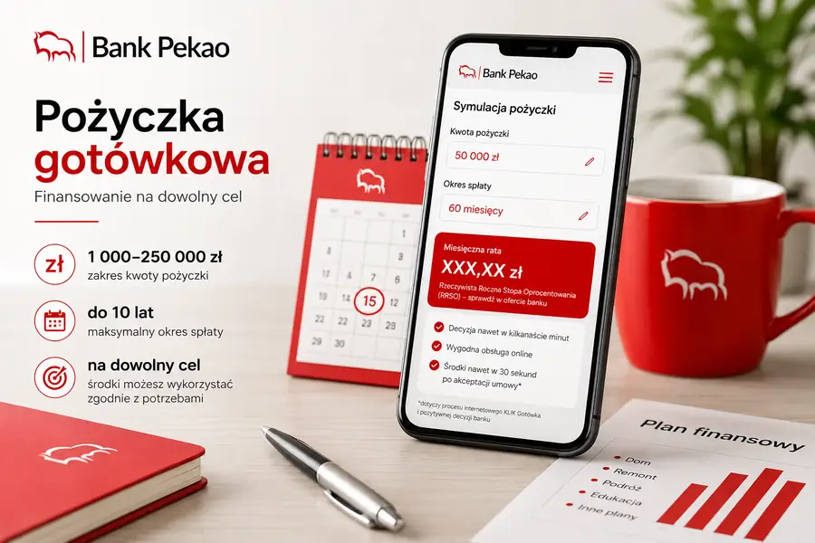 Pożyczka gotówkowa Banku Pekao
