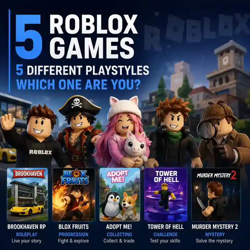 5 Roblox Games, 5 Completely Different Types of Players