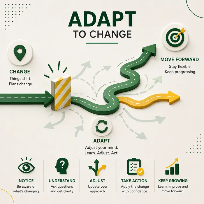 Visual representation of adaptability and change in the workplace