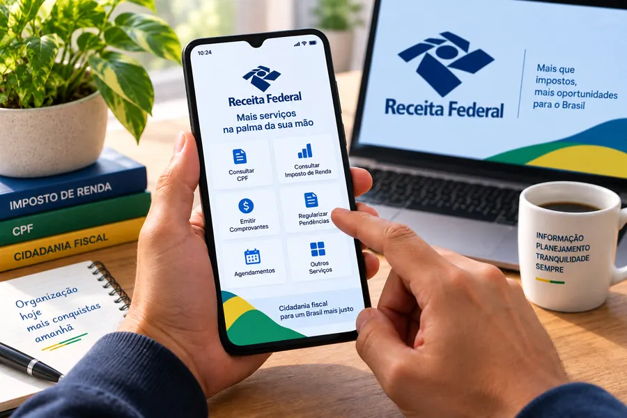 Carteira de Identidade Nacional Digital sendo consultada pelo celular