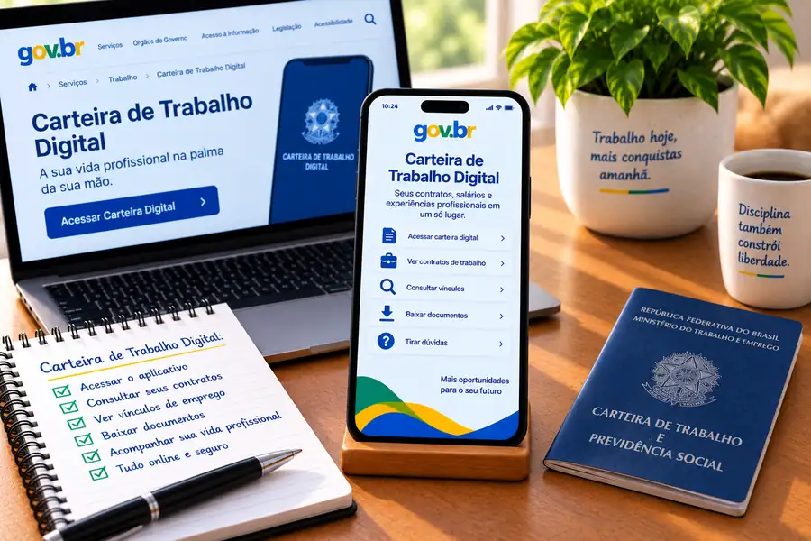 Pessoa consultando informações previdenciárias do CNIS pelo celular