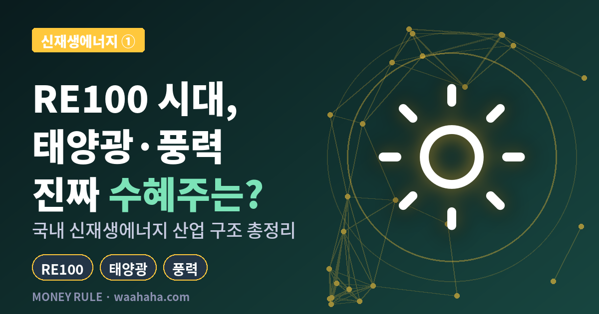 RE100 시대, 태양광·풍력 진짜 수혜주는? — 국내 신재생에너지 산업 구조 총정리