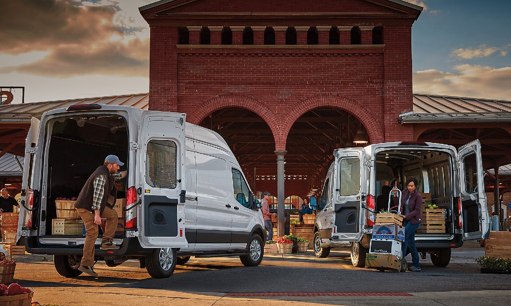 2024 Ford Transit Cargo Vans Exterior Rears with Open Doors