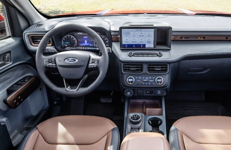 front interior of a 2022 Ford Maverick