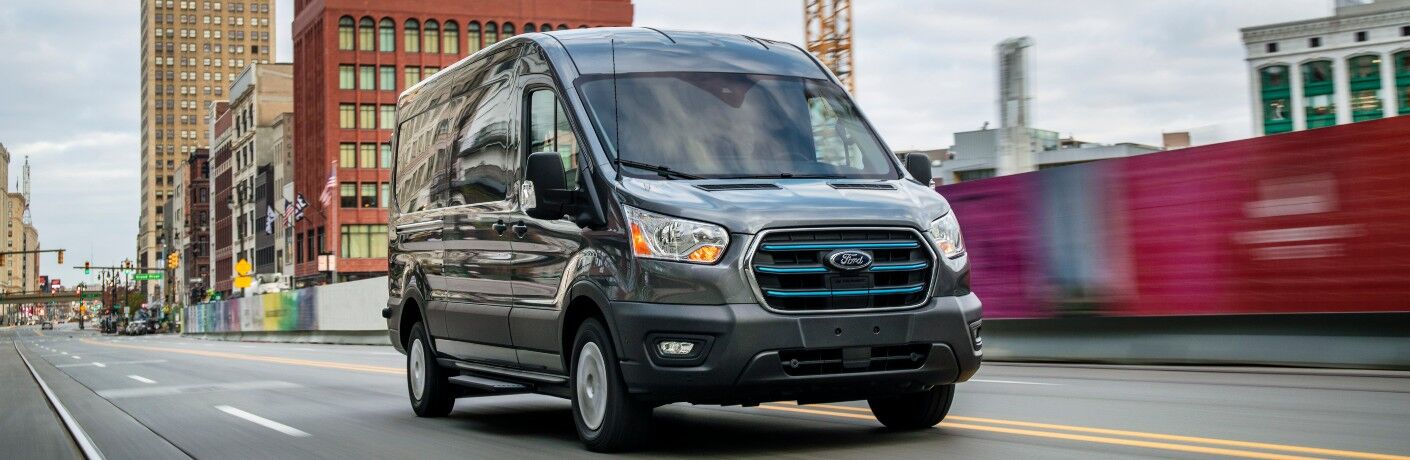 front view of a 2022 Ford e-Transit