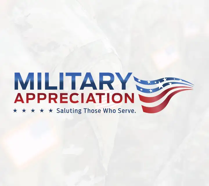 image of Military Appreciation logo with flag 